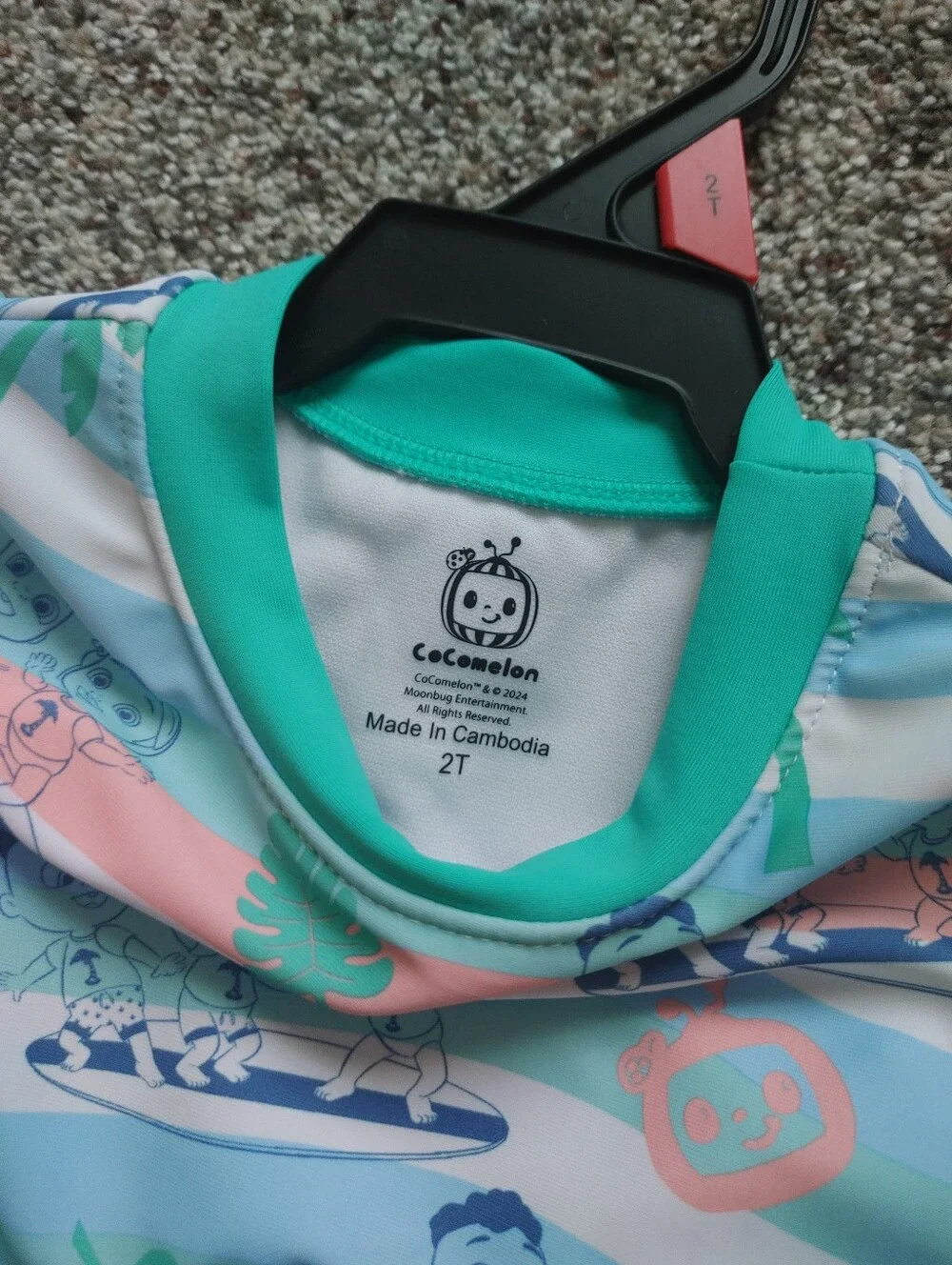 Nwt 2T Cocomelon Swimsuit
